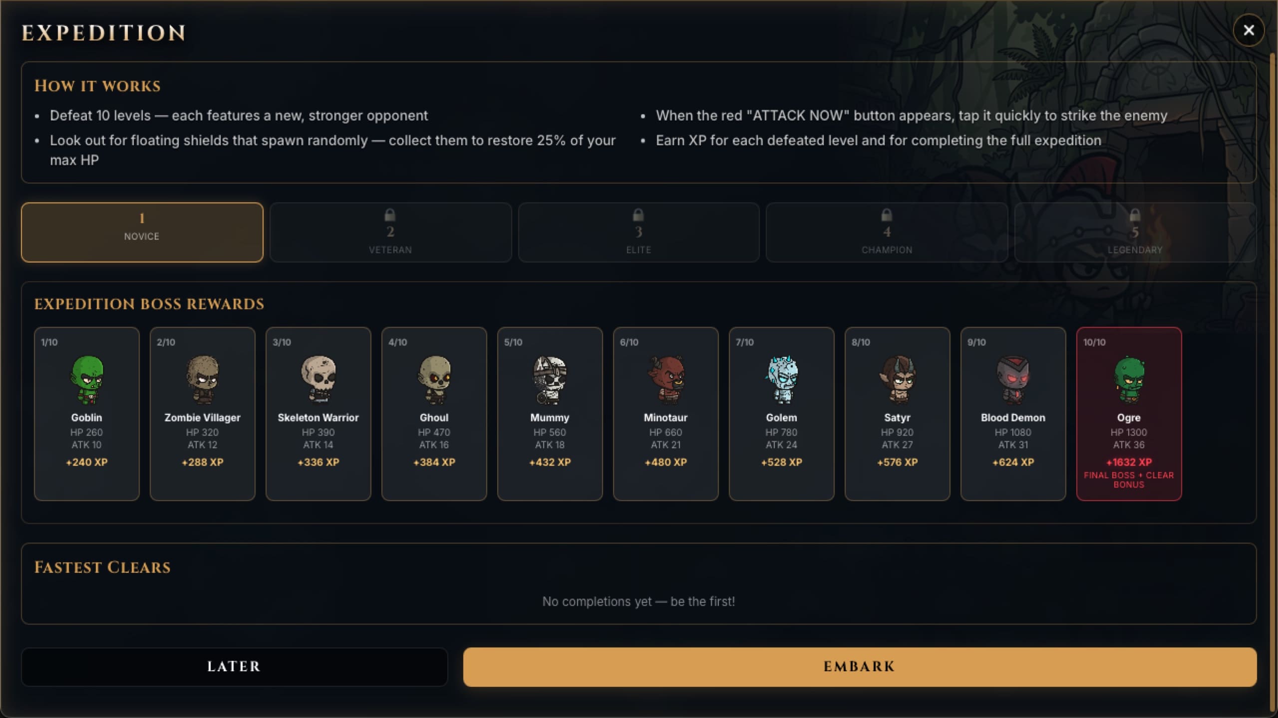 Solo Expedition mode